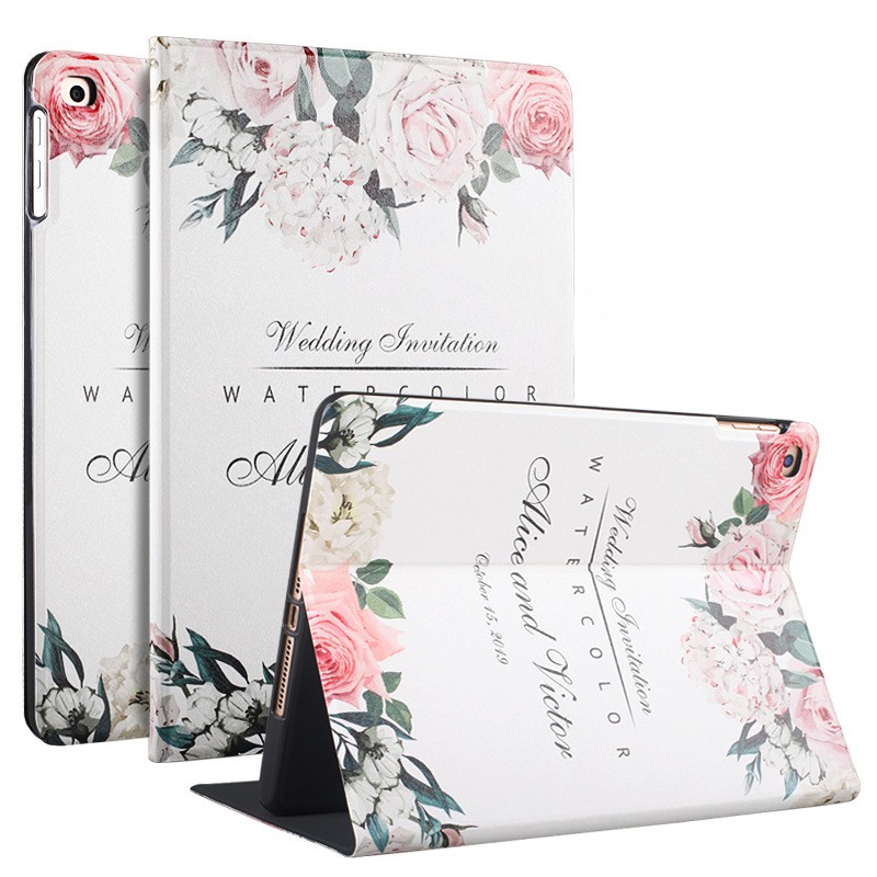 Bao Da Cover Cho Ipad Mini 4 Mini 5 2019 Hỗ Trợ Smart cover Hoa Văn Dễ Thương