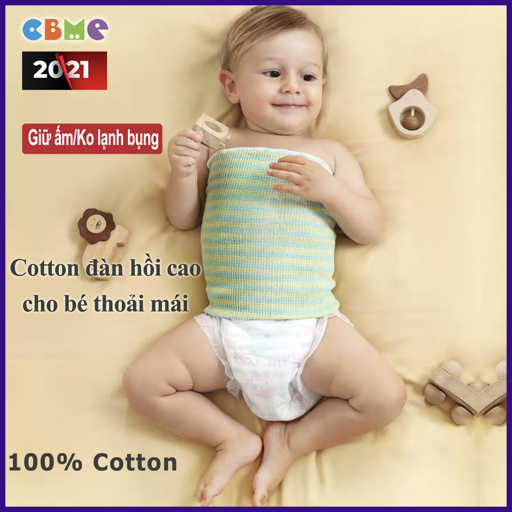 SET 3 đai quấn bụng giữ ấm cho bé, chũn quấn bụng giữ ấm Beedoll, 100% cotton tự nhiên