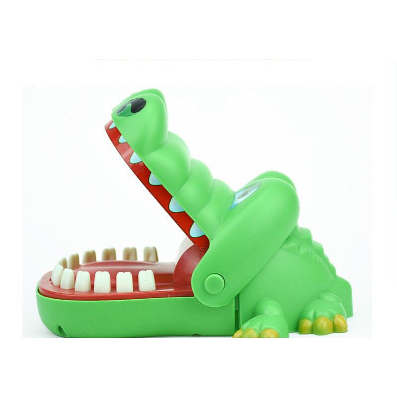 Bộ Khám răng Cá Sấu size 15cm - Cá Sấu cắn tay - đồ chơi Smart Baby