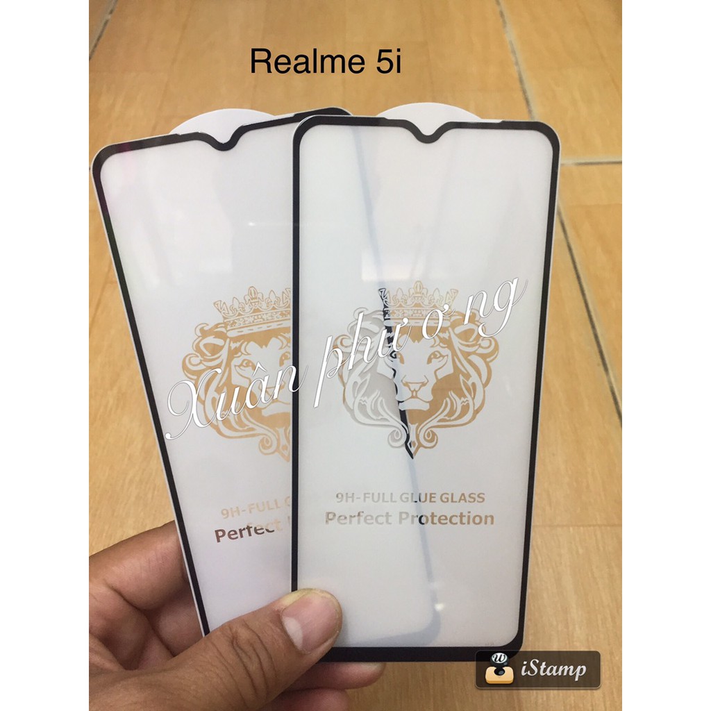 Dán cường lực Full Realme 5/ Realme 5i/ Realme C3i/ Oppo A5 2020/ A9 2020/ A11x/ A31