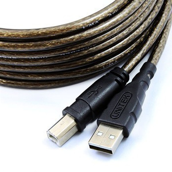 Cáp máy in 5m Unitek Y-C421. Cáp tín hiệu usb máy in,scan 5m Unitek YC421 chính hãng