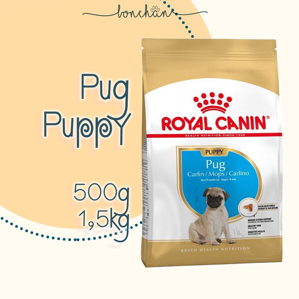 Hạt Royal Canin Pug Puppy - Hạt khô cho Pug con túi 500g - 1,5kg