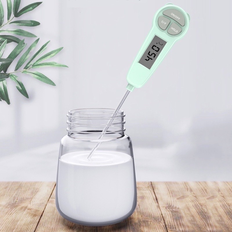Nhiệt kế Misuta đo độ nước pha sữa và đồ ăn cho bé - Nhiệt kế điện tử thông minh đa năng đo nước tắm trẻ em