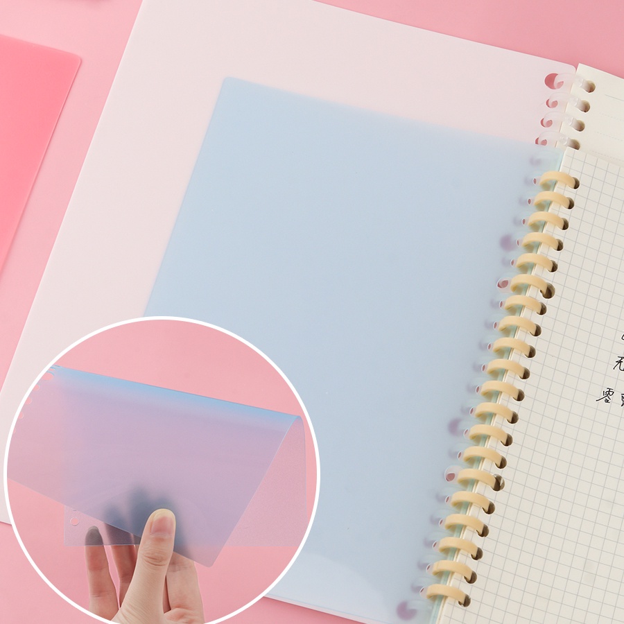 Bìa sổ còng , bìa còng nhựa kiểu lá rời làm planner bullet journal khổ A4 A5 B5