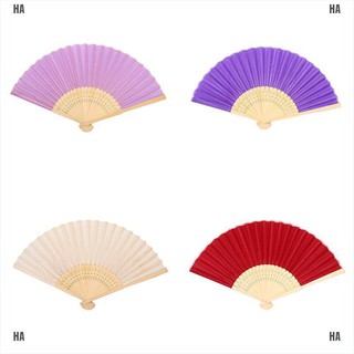 Quạt cầm tay phong cách Trung Quốc bằng lụa sang trọng cho tiệc cưới