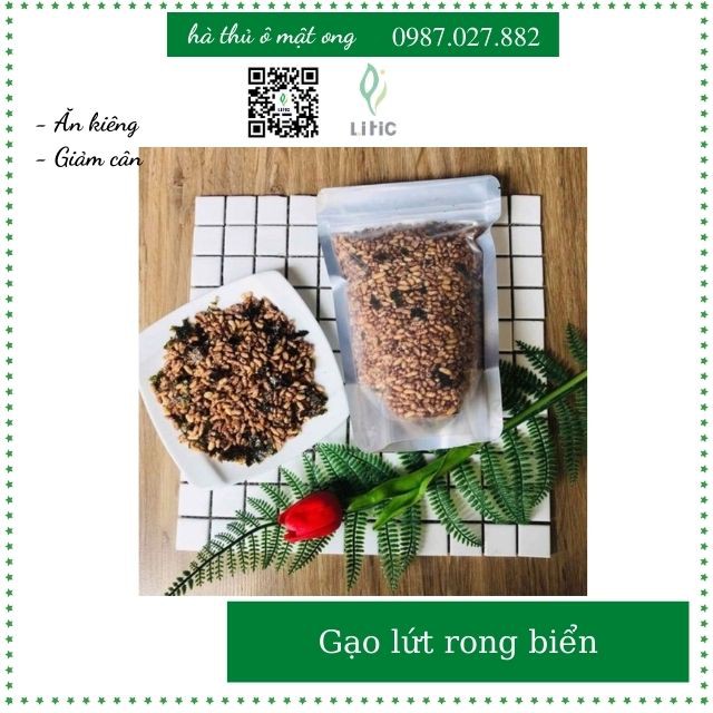 Gạo lứt rang rong biển sấy giòn tan Litic