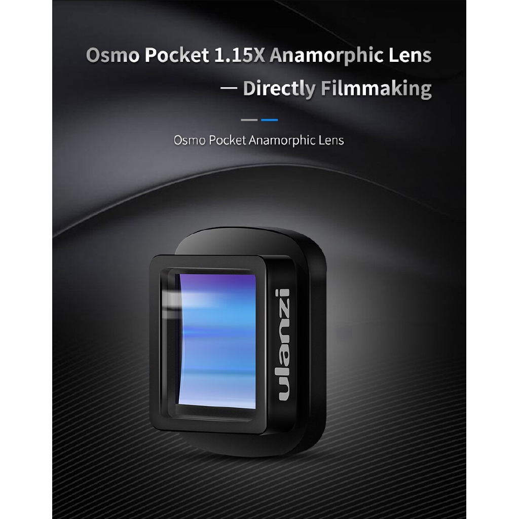 Ulanzi OP-11 1.15X biến hình ống kính cho DJI Osmo Pocket Movie Lens Wide Lens Trực tiếp Filmmaking cho Osmo Pocket Hành động Camera