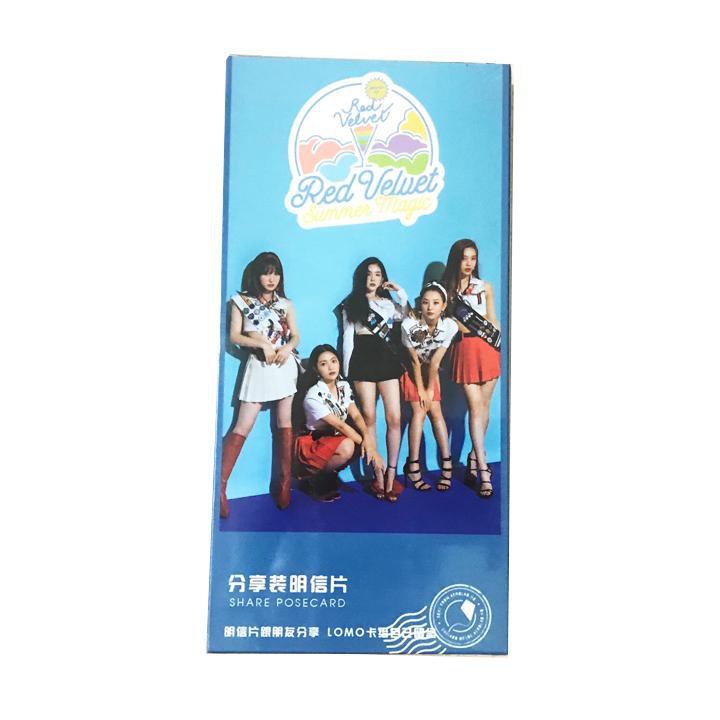 [Mã LIFEBOOK2 giảm 10% đơn 0Đ] Postcard Red velvet hộp ảnh nhóm nhạc red velvet kèm ảnh dán lomo thần tượng hàn quốc