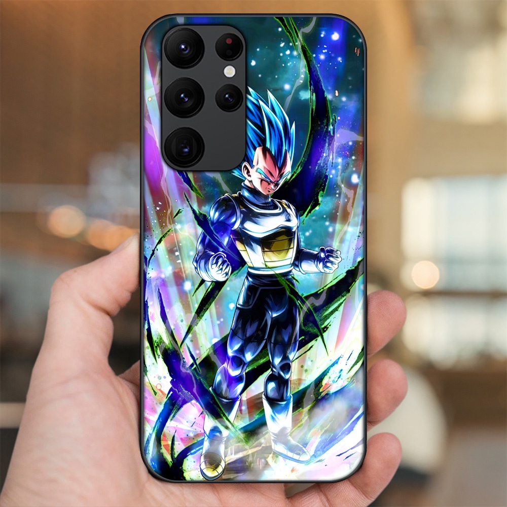 Ốp lưng Samsung S20 Ultra viền đen in hình Vegeta Dragon Ball
