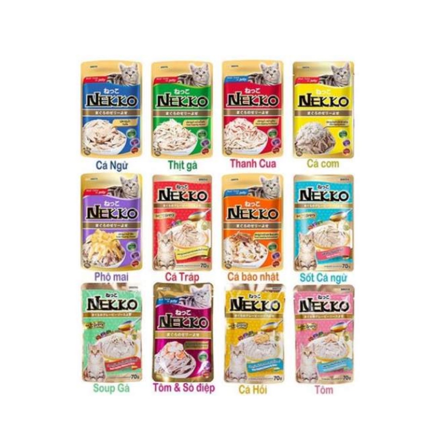 Pate Nekko 70g cho Mèo - Thức ăn ướt giàu dinh dưỡng, vitamin