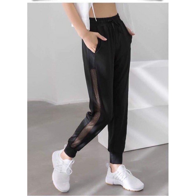 Quần Đũi Phối Lưới Dáng Bomber