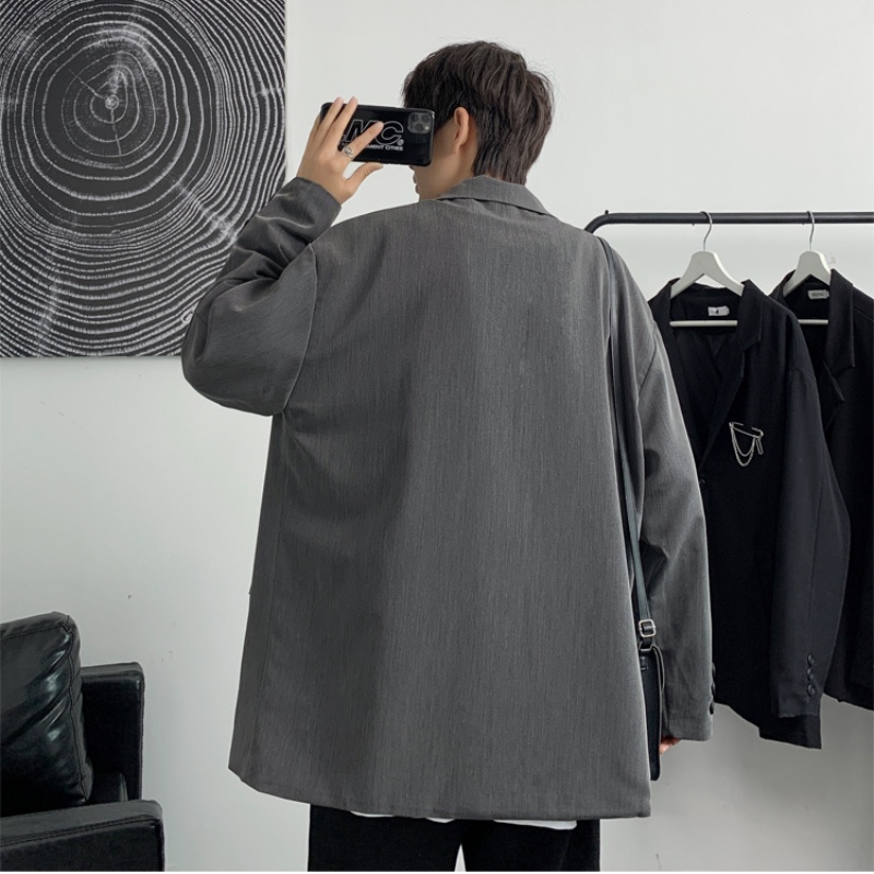 Áo Khoác Vest Màu Trơn Thời Trang Cho Nam Phong Cách Nhật Bản Size M-2XL
