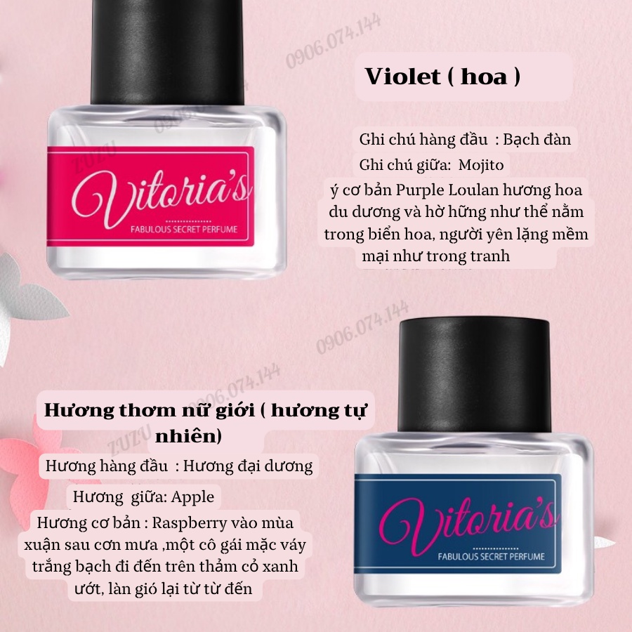 Nước hoa vùng kín Victoria Cao Cấp Nội Địa Trung Mùi Thơm Chuẩn Độ Lưu Hương Cực Tốt HUBEAUTY