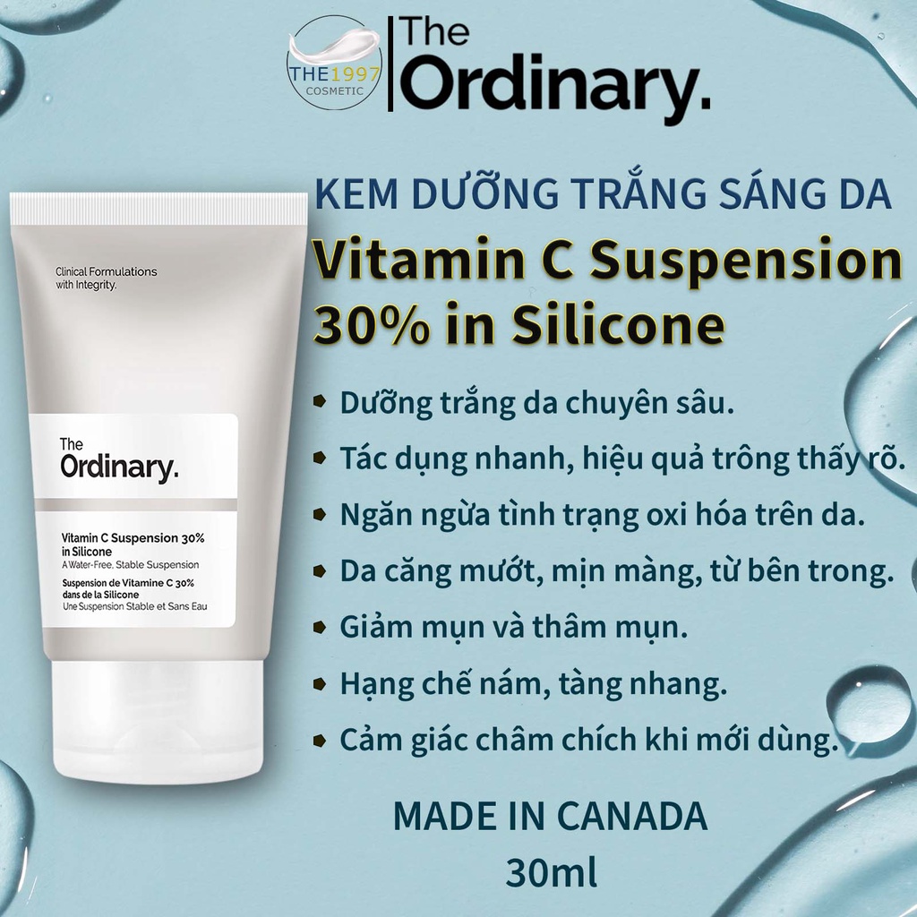 Kem Dưỡng Sáng Da The Ordinary - Vitamin C Suspension 30% in Silicone