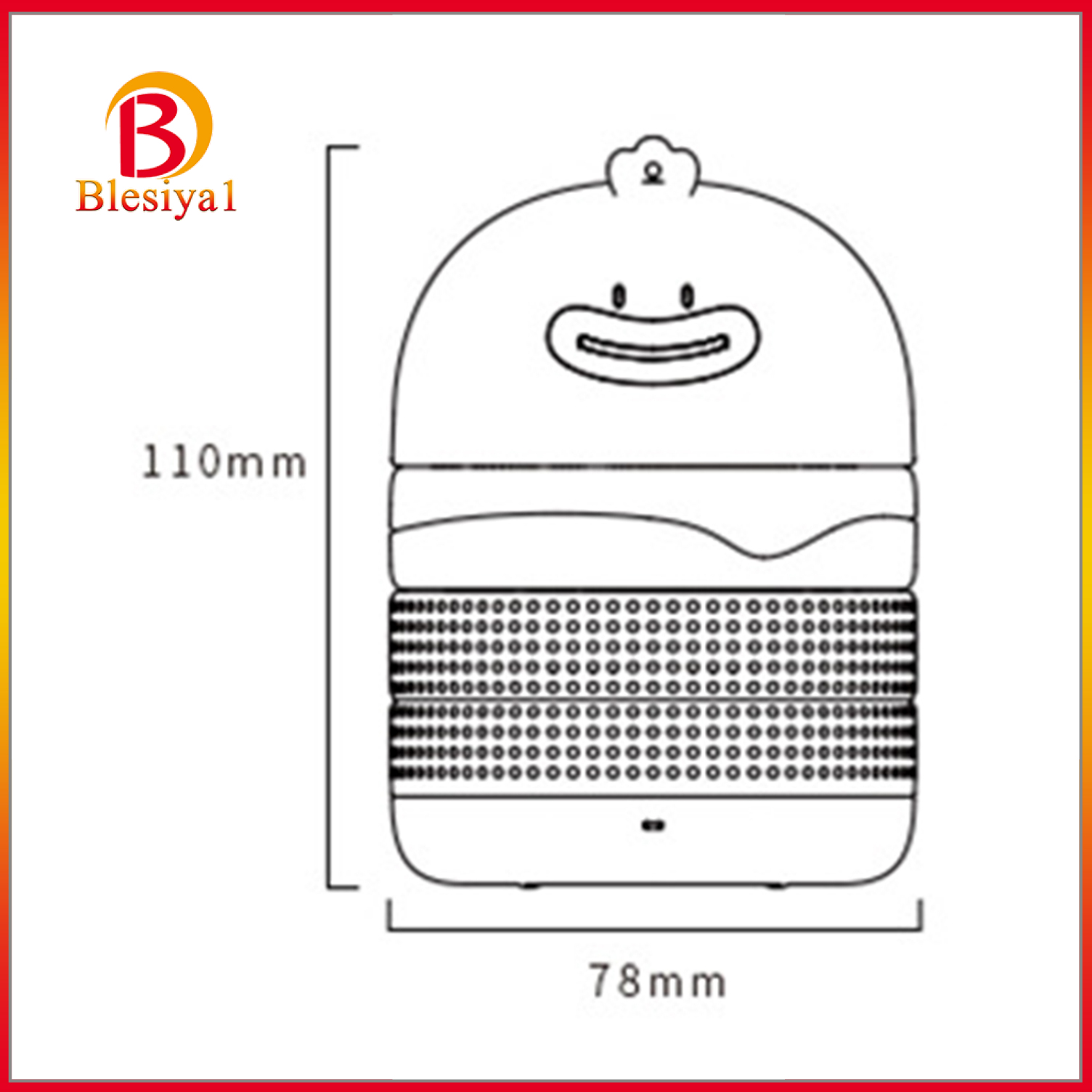 (Hàng Mới Về) Loa Bluetooth Không Dây Hình Chú Vịt Hamburger Đáng Yêu Cho Trẻ Em 1