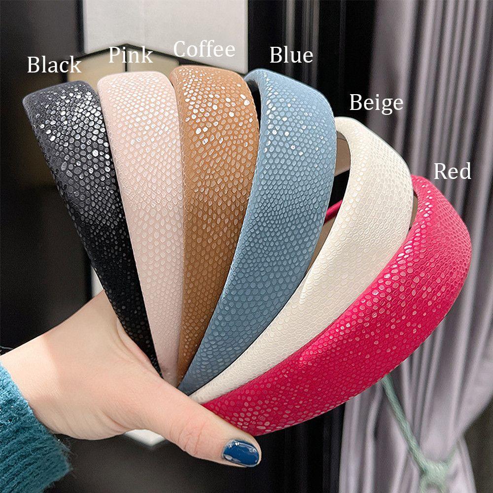 Băng Đô Cài Tóc Bằng Xốp Họa Tiết Vảy Cá Lấp Lánh Dễ Phối Đồ
