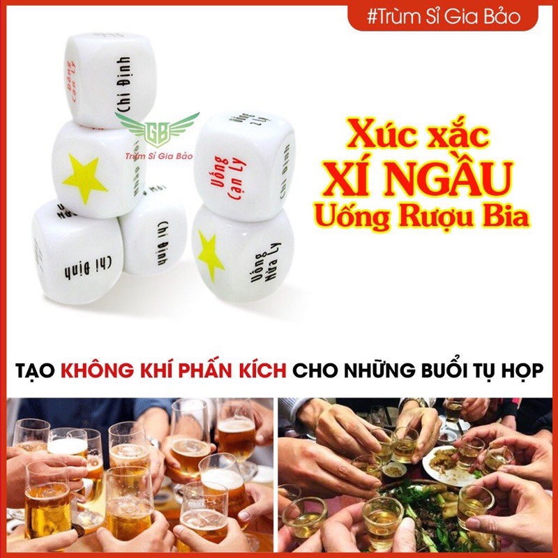 TỔNG KHO Xúc Xắc Xí Ngầu Uống Bia Rượu Lớn Nhất VN.