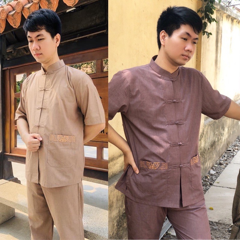 Đồ Lam Đi Chùa # Lãnh Tụ Nam Thêu Túi Áo # Đồ Bộ Nam # Quần Áo Nam # Quần Dài