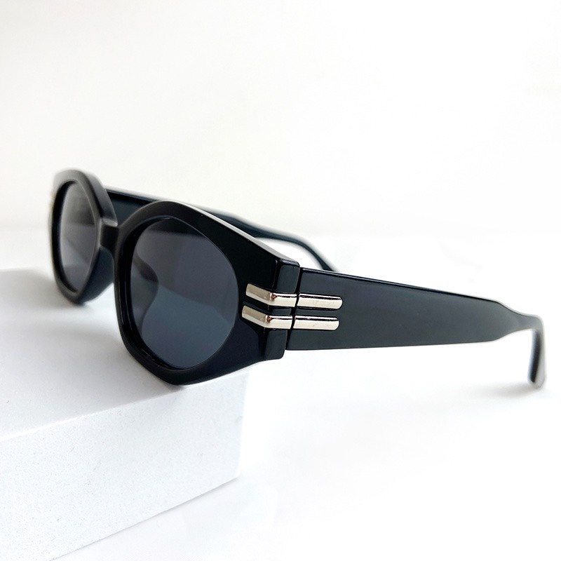 Mắt Kính Thời Trang Retro Gm628 Đôi Vạch Phong Cách Ulzzang Siêu Xinh - Hazo