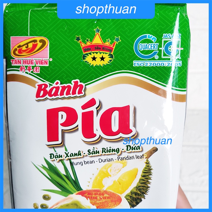 Bánh pía đậu xanh sầu riêng dứa Tân Huê Viên túi 400g