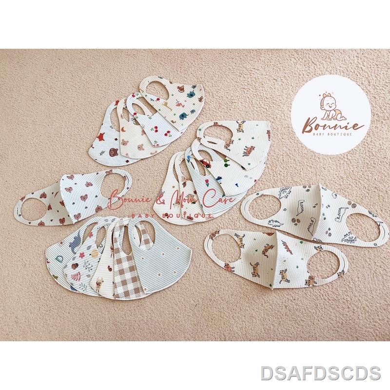 ¤Khẩu trang 3D kháng khuẩn, thoáng khí Hàn Quốc cho bé từ sơ sinh - 8 tuổi