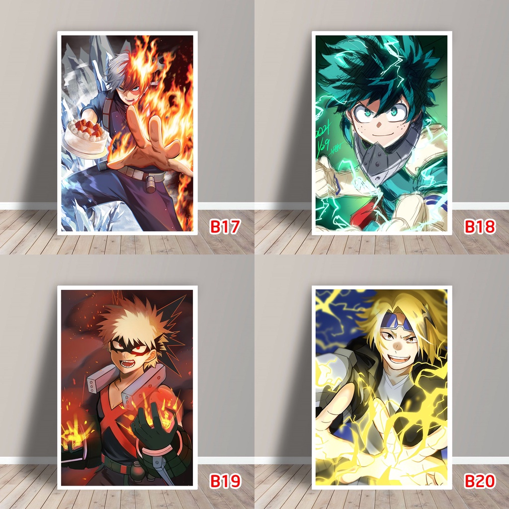 Tấm Postcard Cao Cấp Anime Boku No Hero Academia