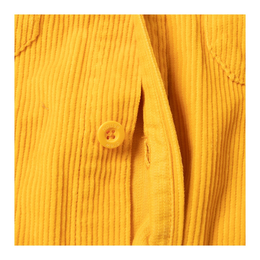 ⚡️[BEST QUALITY] -  Áo sơ mi Justin Bieber DREW HOUSE SS CORDUROY SHIRT - YELLOW Mirror Quality, áo sơ mi drew house