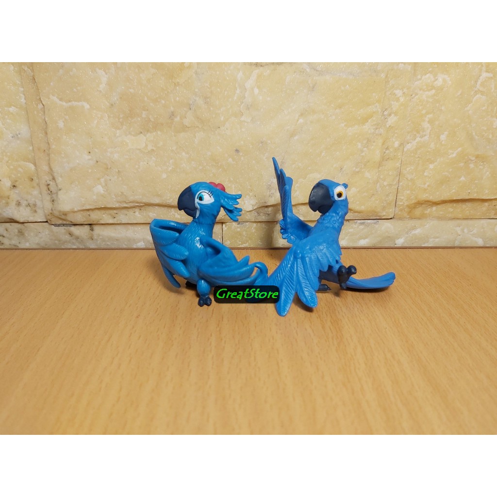 Mô hình Blu và Jewel trong phim Rio