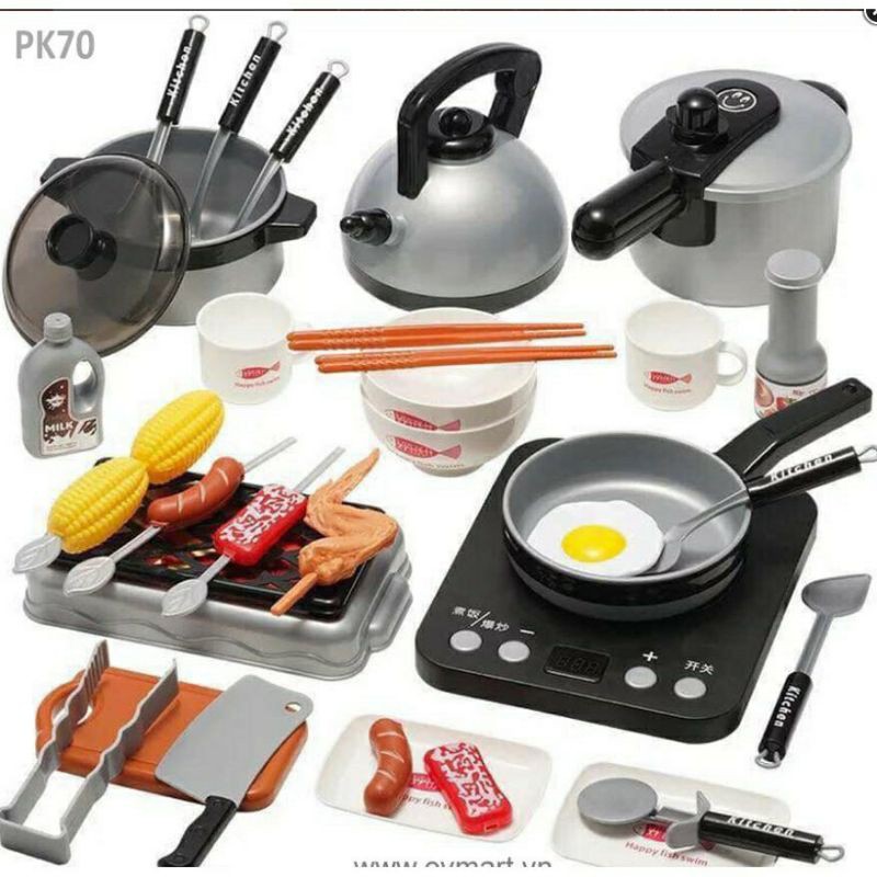 Bộ đồ chơi nấu ăn 36 món cho bé - Đồ chơi nhà bếp