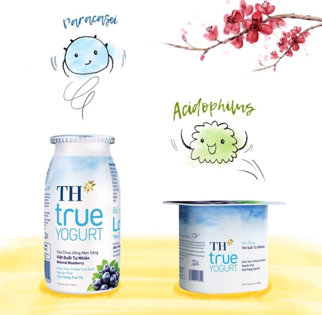 Sữa chua Có đường/Ít đường/Không đường TH truemilk