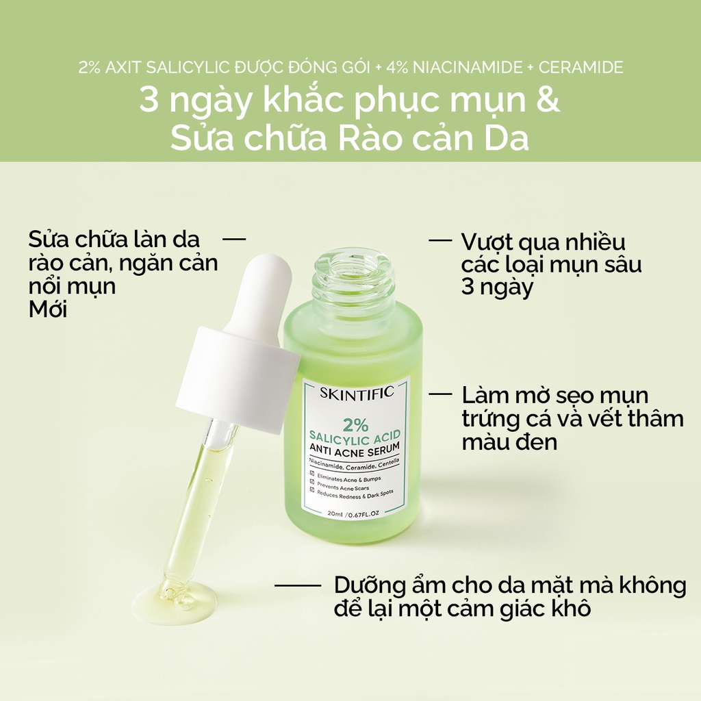 Serum Mụn SKINTIFIC Chính Hãng Rulya Anti Acne