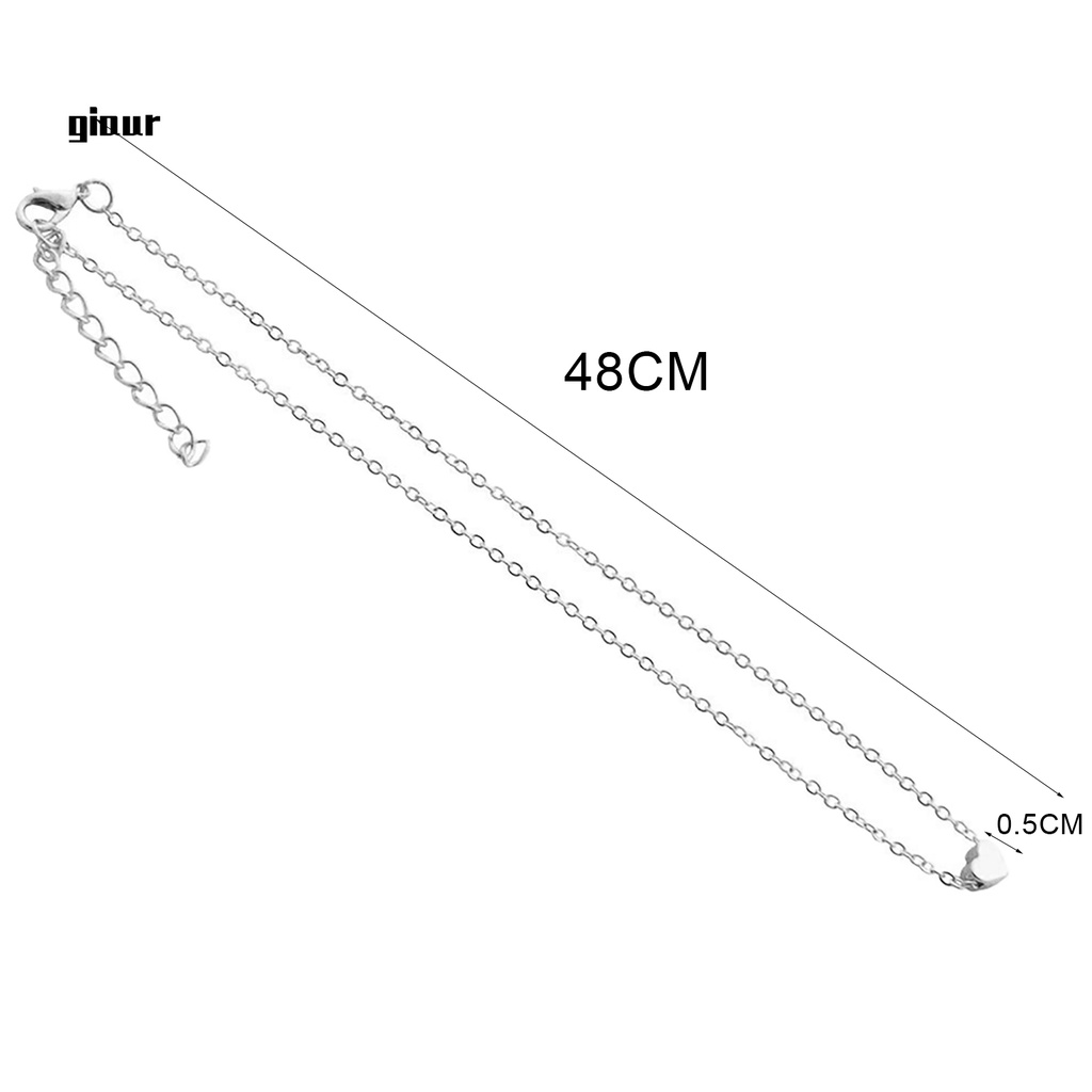 Vòng cổ choker mặt trái tim siêu nhẹ chống mòn cho nữ