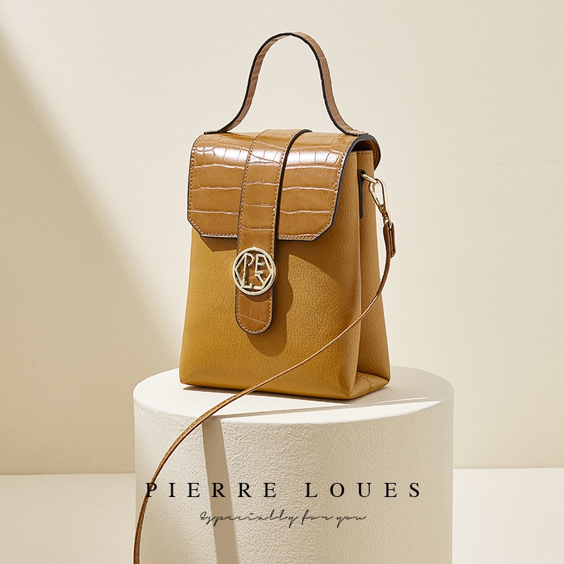 Túi da pu PIERRE LOUES đeo chéo đựng điện thoại đa năng