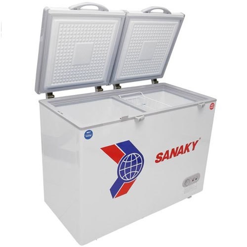 Tủ đông mát Sanaky VH-225W2, 2 ngăn, 2 cánh, 170 lít