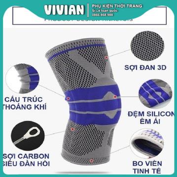 Bảo vệ khớp gối chân, Khủy tay, Cổ chân, Bó Gối Thể Thao Silicon Cao Cấp, Hỗ Trợ Vận Động HÀNG CHÍNH HÃNG