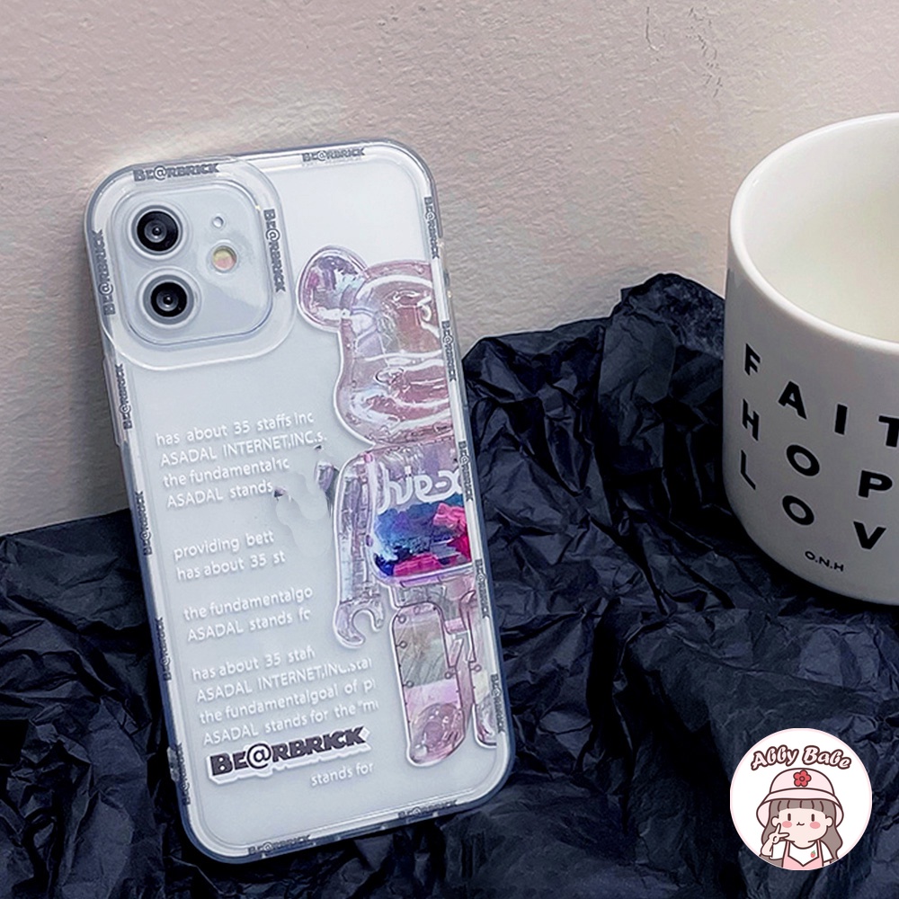 Ốp Điện Thoại TPU Mềm Chống Sốc In Hình Kaws Màu Hồng/Đen Cho IP 13 12 11 Pro Max X XS XR 8 7 Plus