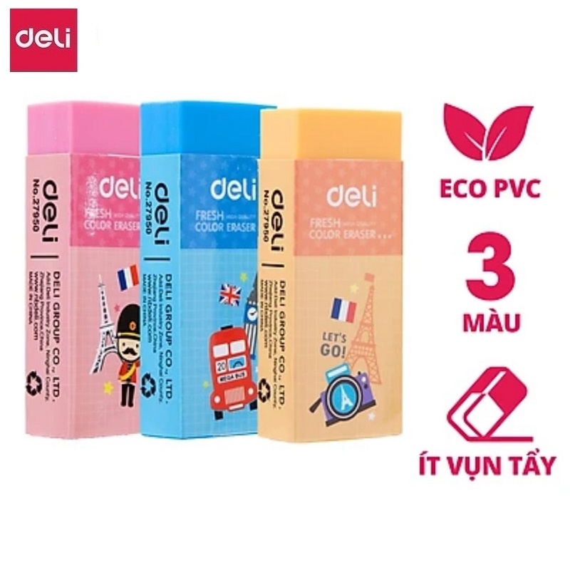 Gôm tẩy màu Deli 27950