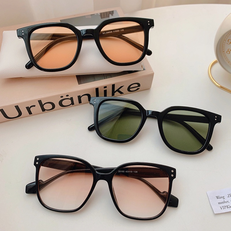 Kính Mát Gọng Vuông Lớn Phong Cách retro Thời Trang Cao Cấp Cho Nữ