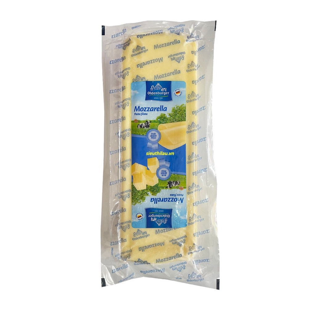 [Tokbokki.com] [2.5KG]Phô Mai Mozzarella NGUYÊN KHỐI Nhập ĐỨC OlderBuger