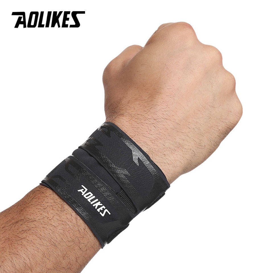 Băng quấn cổ tay AOLIKES bảo vệ hỗ trợ chơi bóng rổ tennis thể thao