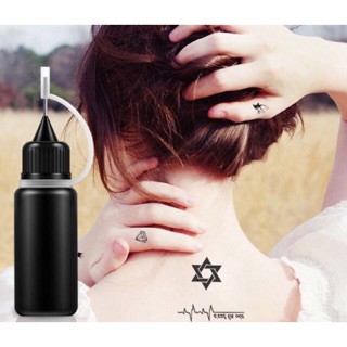 Mực xăm tạm thời màu Đen hoặc Nâu 10ml