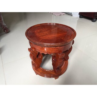 [HCM] Ghế đôn kỷ tròn, gỗ hương cao 25 cm, mặt ghế 28cm