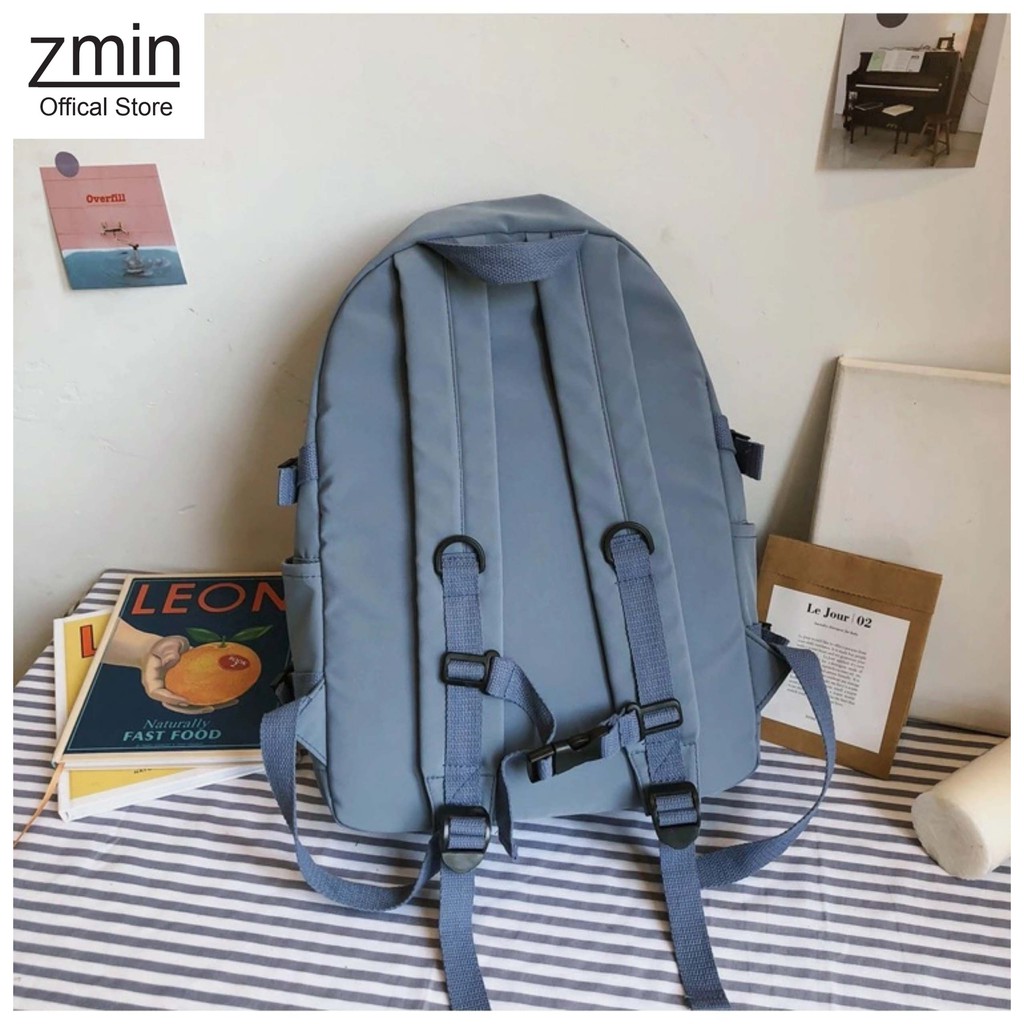Balo đi học thời trang Zmin, chống thấm nước đựng vừa laptop 14inch, A4-Z111