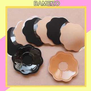 Bộ đôi miếng dán nhũ hoa Bamezo miếng dán đầu ti hình hoa mềm mại MD11
