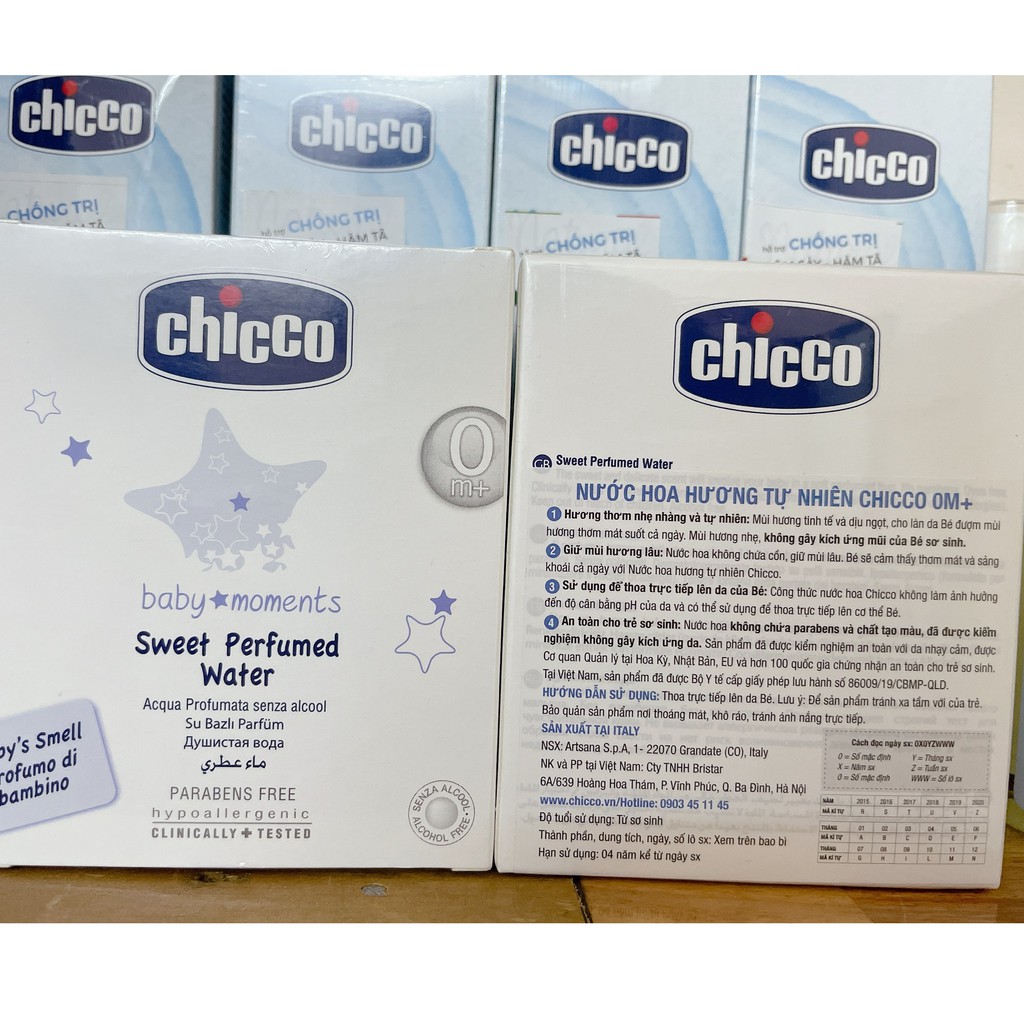 Nước hoa cho bé hương tự nhiên Chicco 0M+ 100ml