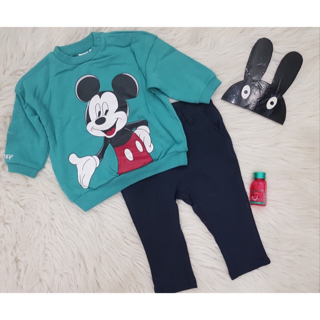 Áo nỉ mickey H&M xuất dư