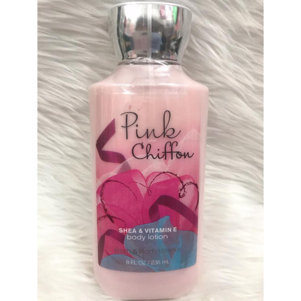 Sữa Dưỡng Thể Lưu Hương Mịn Da Bath & Body Works Pink Chiffon  (236ml) - 3WICK STORE