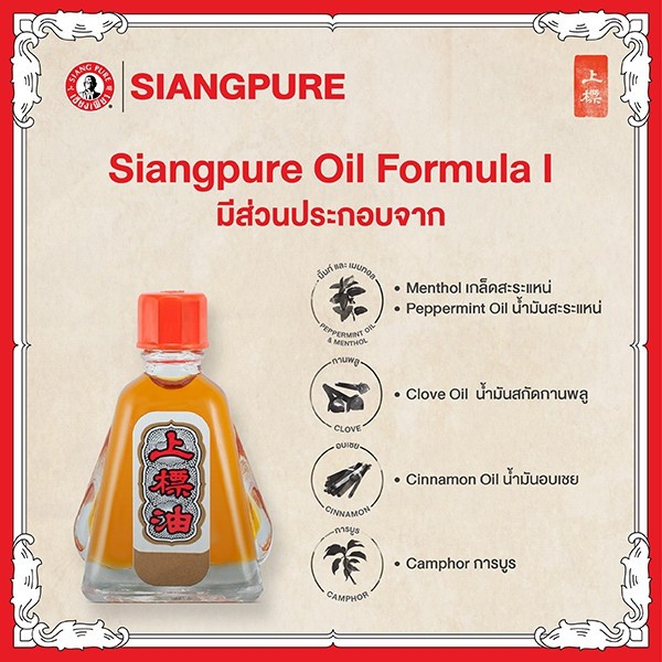 Dầu Gió Ông Già Siang Pure Thái Lan Formula I 7ml & 25ml - Dầu Nóng Ông Già Thái Lan Siang Pure