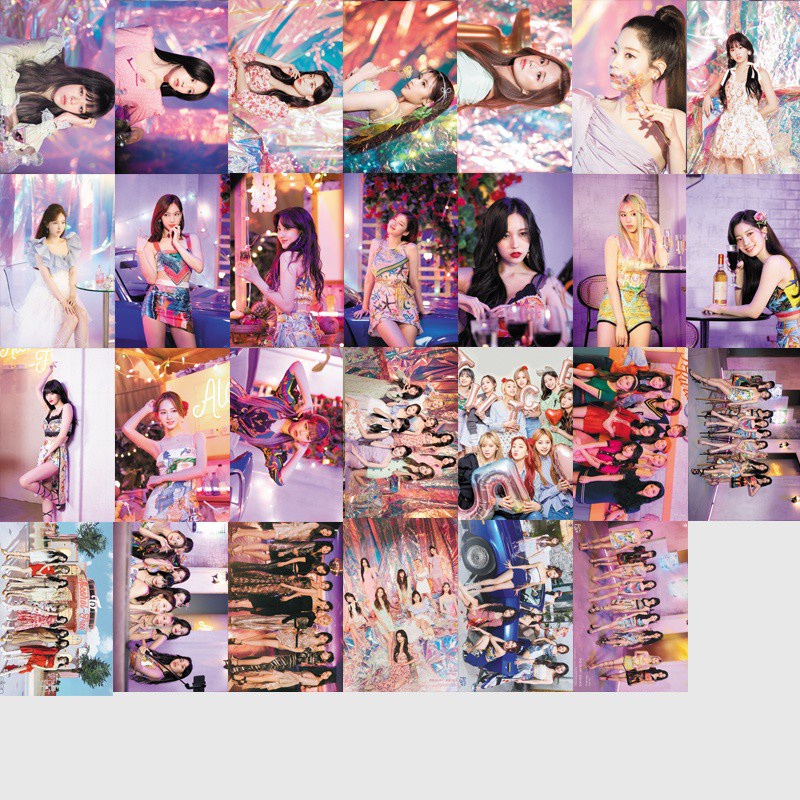 54 Thẻ Hình Nhóm Nhạc TWICE Photocards 2021 Taste of Love