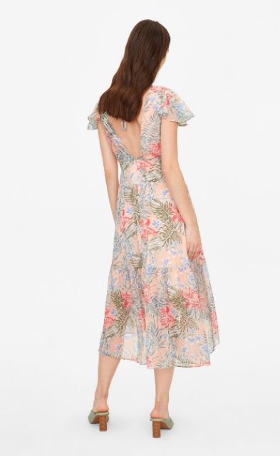 Đầm midi hoa Iris